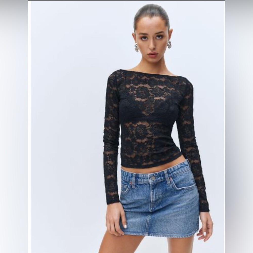 Reformation Adriano Lace Top